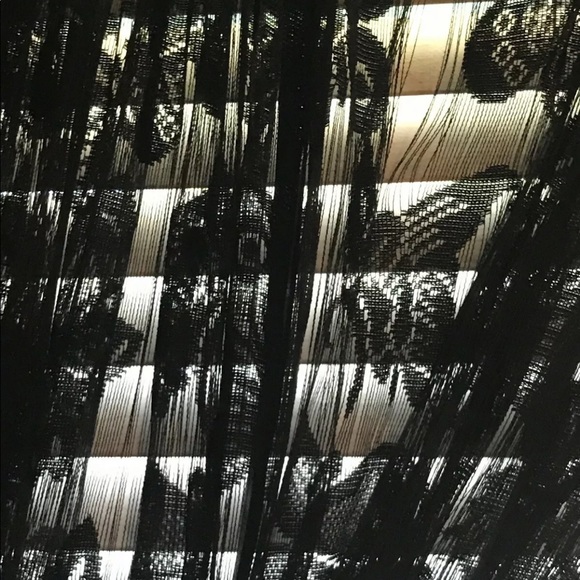 Black Butterfly Curtains Sheer Thread Single Panel - Picture 4 of 5